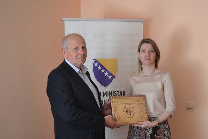Direktor Gazi Husrev-begove biblioteke u posjeti federalnoj ministrici obrazovanja i nauke